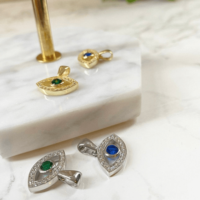 Just Charms Diamond Eye Pendant